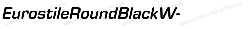 EurostileRoundBlackW字体转换