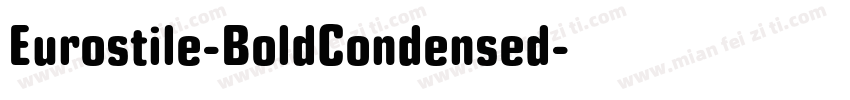 Eurostile-BoldCondensed字体转换