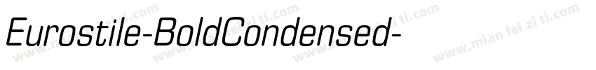 Eurostile-BoldCondensed字体转换