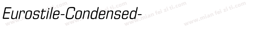 Eurostile-Condensed字体转换