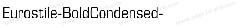 Eurostile-BoldCondensed字体转换