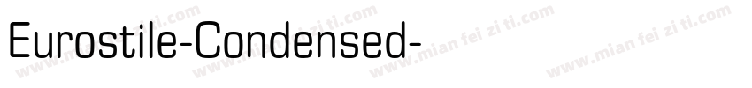 Eurostile-Condensed字体转换