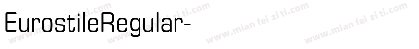 EurostileRegular字体转换