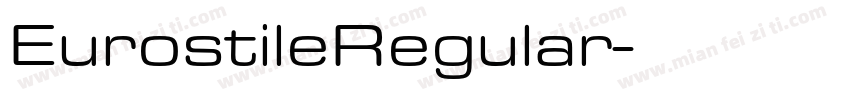 EurostileRegular字体转换