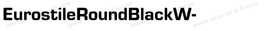 EurostileRoundBlackW字体转换