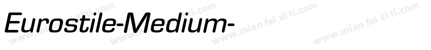 Eurostile-Medium字体转换