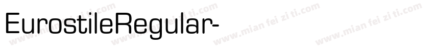 EurostileRegular字体转换