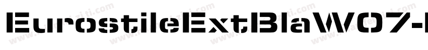 EurostileExtBlaW07-I字体转换