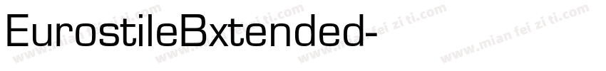 EurostileBxtended字体转换