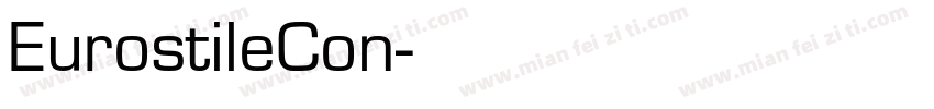EurostileCon字体转换
