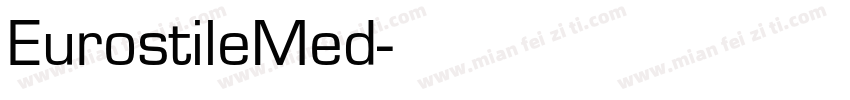 EurostileMed字体转换