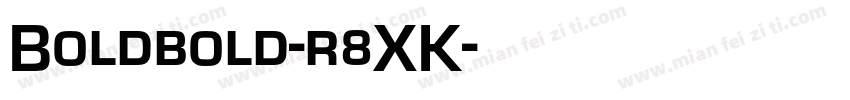 Boldbold-r8XK字体转换