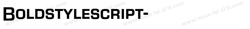 Boldstylescript字体转换