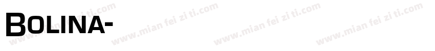 Bolina字体转换