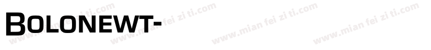Bolonewt字体转换