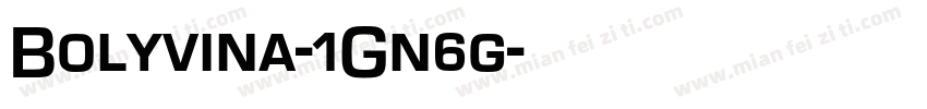 Bolyvina-1Gn6g字体转换