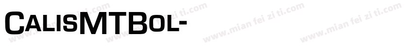 CalisMTBol字体转换
