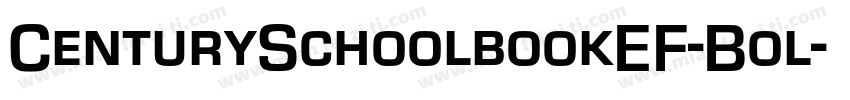 CenturySchoolbookEF-Bol字体转换