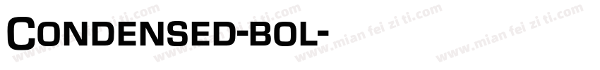 Condensed-bol字体转换