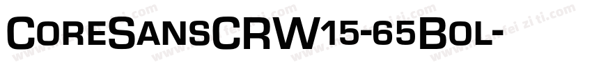 CoreSansCRW15-65Bol字体转换