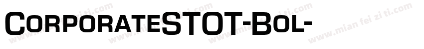CorporateSTOT-Bol字体转换