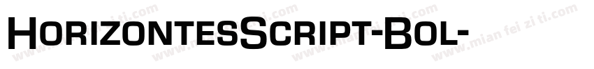 HorizontesScript-Bol字体转换