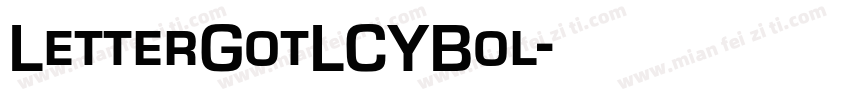 LetterGotLCYBol字体转换