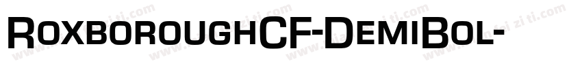 RoxboroughCF-DemiBol字体转换