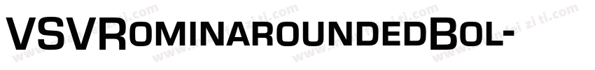 VSVRominaroundedBol字体转换