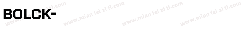 bolck字体转换