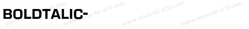 boldtalic字体转换
