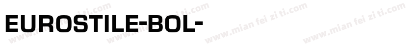 eurostile-bol字体转换