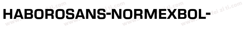 haborosans-normexbol字体转换