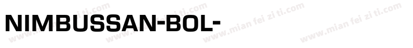 nimbussan-bol字体转换