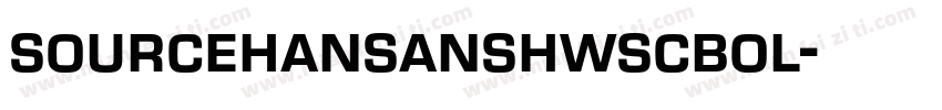 sourcehansanshwscbol字体转换