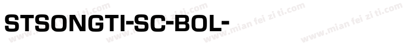 stsongti-sc-bol字体转换