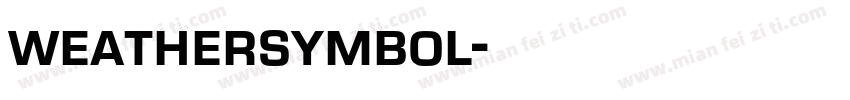 weathersymbol字体转换