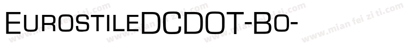 EurostileDCDOT-Bo字体转换