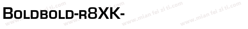 Boldbold-r8XK字体转换