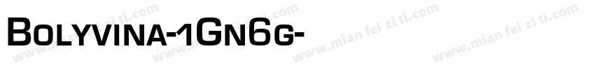 Bolyvina-1Gn6g字体转换