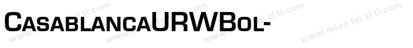 CasablancaURWBol字体转换