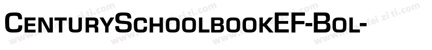 CenturySchoolbookEF-Bol字体转换