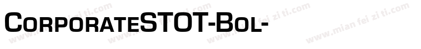 CorporateSTOT-Bol字体转换