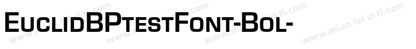 EuclidBPtestFont-Bol字体转换
