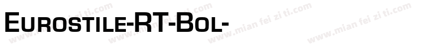 Eurostile-RT-Bol字体转换
