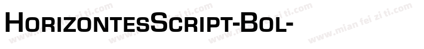 HorizontesScript-Bol字体转换