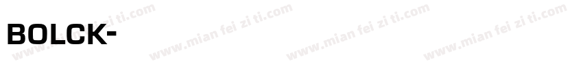 bolck字体转换