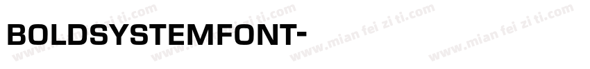 boldsystemfont字体转换