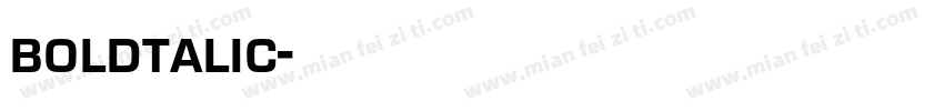 boldtalic字体转换