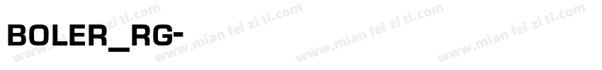 boler_rg字体转换